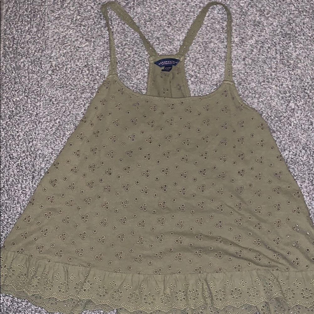 Green straps shirt